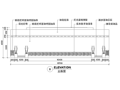 立面图 埃及风夜场立面 舞厅外立面施工图 法老造型外立面图