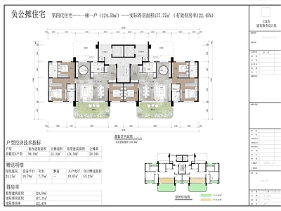 住宅楼建筑 第四代住宅 负公摊住宅 一梯一户 洋房 横厅住宅