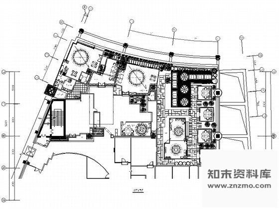 施工图新中式茶餐厅室内装修图含效果