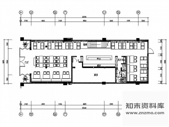 施工图湖北小情调浪漫艺术茶餐厅室内施工图含效果图