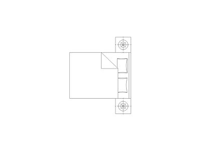 床 室内家具装饰综合图块