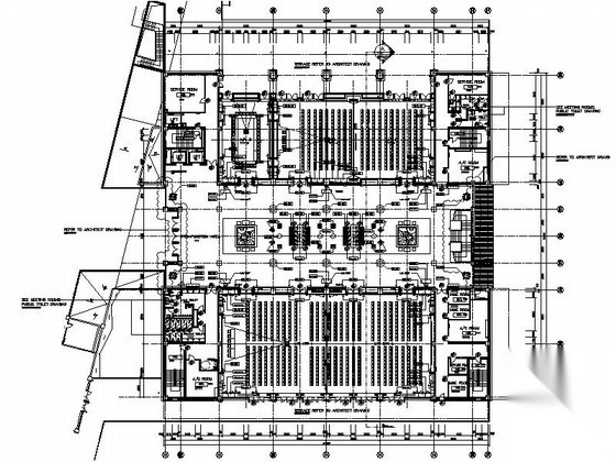 [云南]清新淡雅度假酒店会议室施工图（含效果图）