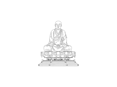 中式佛龛柜神台柜佛像观音莲花宝座图块 祖师