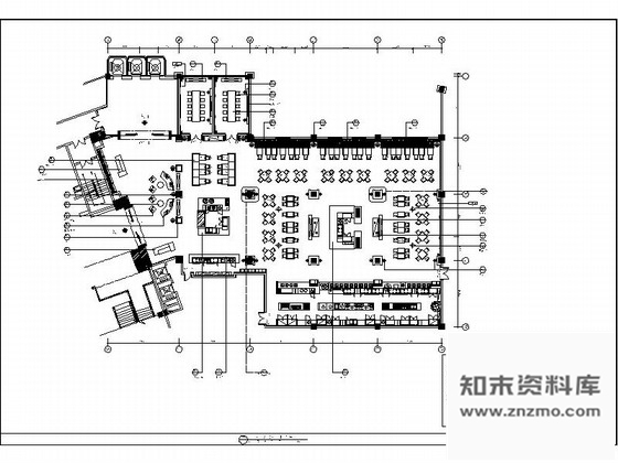 施工图重庆某五星级国际酒店自助餐厅施工图