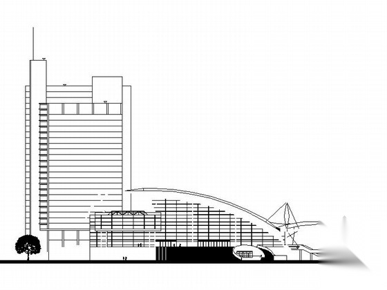 某大型会展中心建筑方案图 会议中心建筑