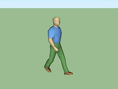 3d人行走