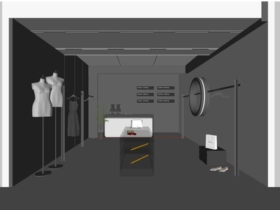 现代女装服饰店