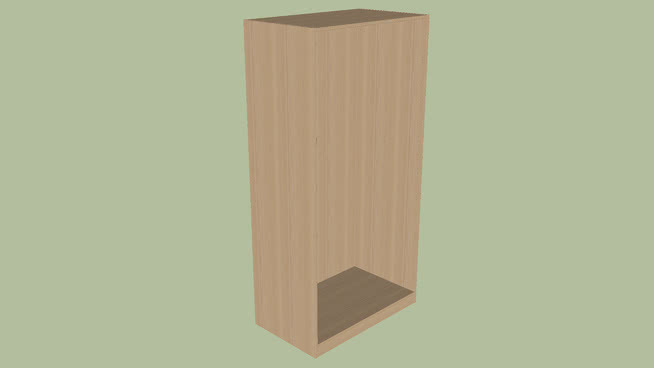 PAX衣柜框架100X58X201厘米白色染色橡木 台灯 灯罩 盒子 挂钟 电开关