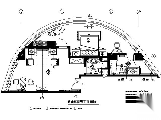 [海口]五星酒店园景套房施工图 客房