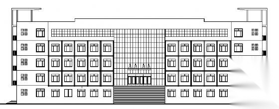 山西某五层综合教学楼建筑方案图