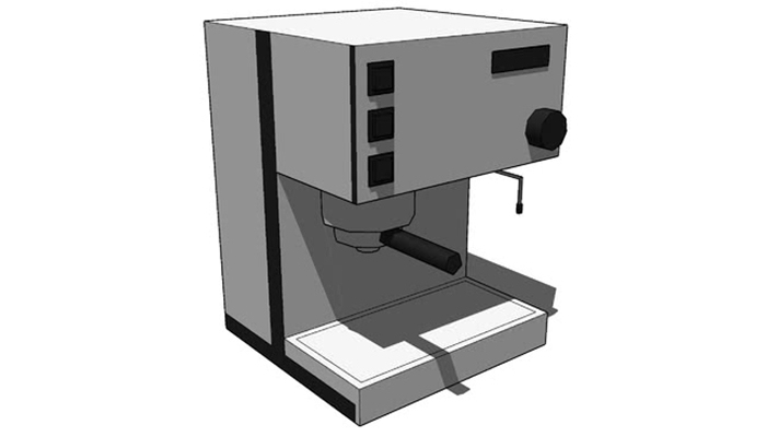 咖啡机 草图大师模型
