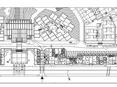 [内蒙古]青城居住区景观CAD施工图-土人 居住区景观