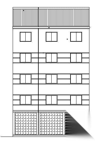 某五层联建房建筑施工图