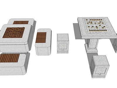 户外象棋户外桌椅石桌石凳石椅