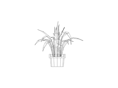 种绿植盆栽图块 植物
