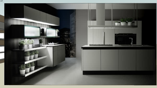 tecnocucina graphos模型 搁层 写字台