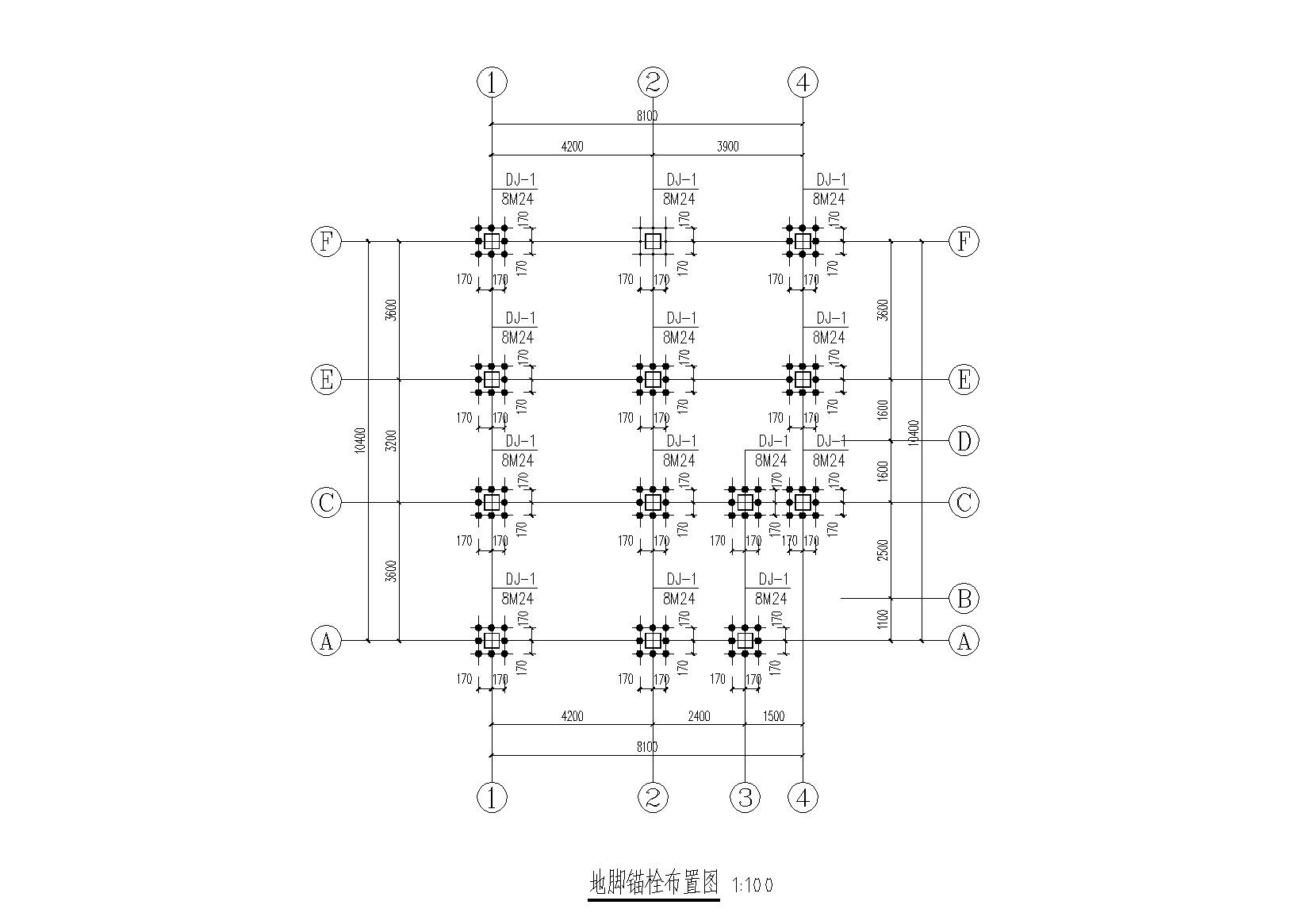 2栋二层轻钢框架结构 别墅结构 施工图纸 节点