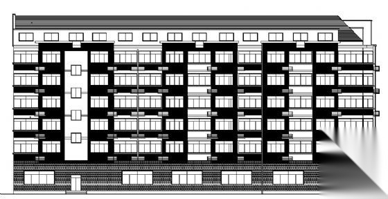 某六层宿舍楼建筑方案图