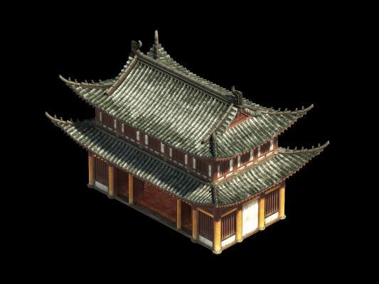 中式寺庙 宗祠 古建 屋檐 房子 庙宇