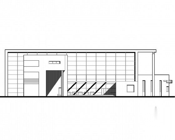 [课程设计]某三层学生活动中心建筑方案图