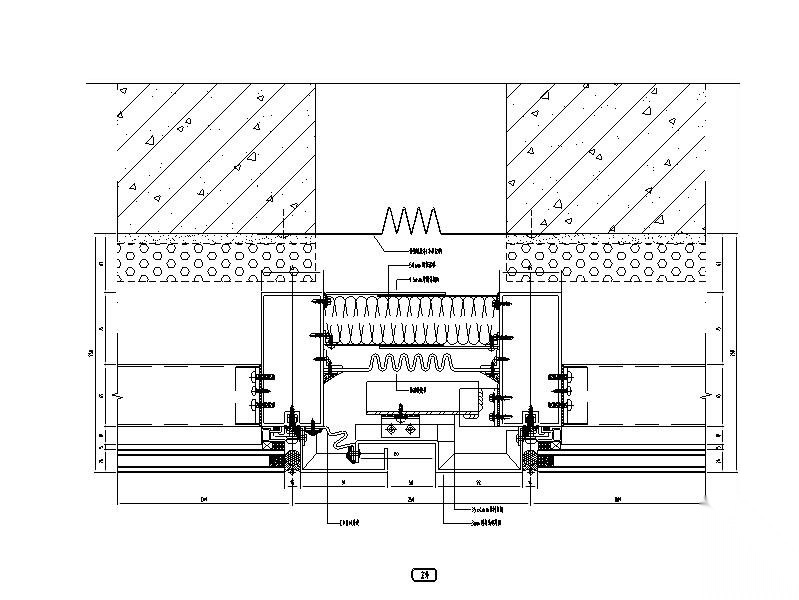 幕墙伸缩缝节点系统图CAD 节点 结构节点图