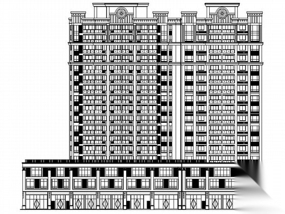 福建 十七层商住楼建筑施工图