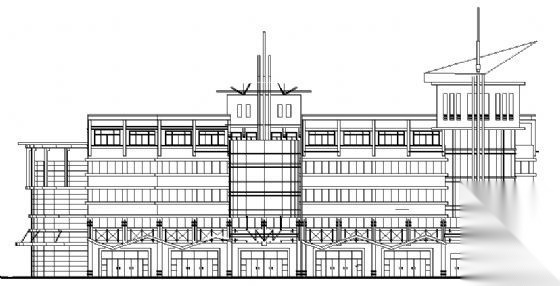 江苏省某六层底商办公楼建筑施工图