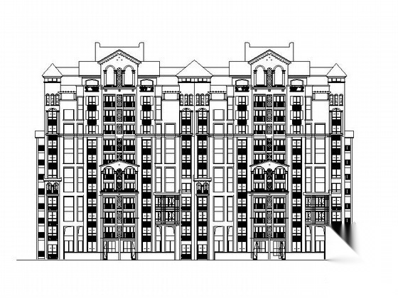 [金华]某住宅区规划及单体建筑方案图