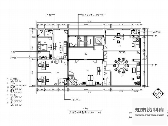 施工图某办公大楼六、七层装修图