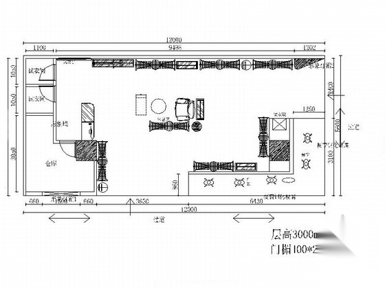 [新疆]品牌服装店装修设计施工图（含3D效果模型）