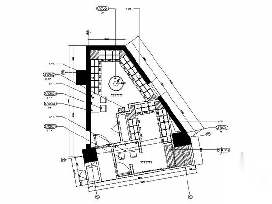 [西安]高档典雅五星级酒店康娱中心装修施工图（含效果）