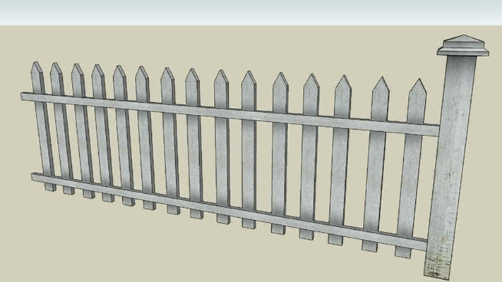栅栏 草图大师模型