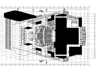 [山东]青岛大剧院设计CAD施工图+PDF文件 文化空间