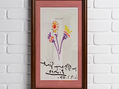 带画框的装饰画