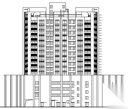 安顺市 某十六层商住楼建筑结构施工图