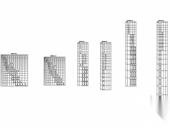 常用国标型钢截面图CAD 混凝土节点