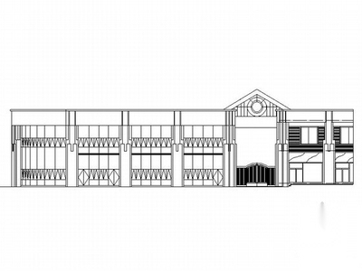 [镇江]某居住区二层会所建筑施工图 娱乐会所