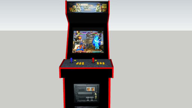 Marvel vs. Capcom的游戏2 垃圾箱 提款机 赌博机 钱 数字时钟