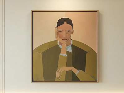 风格化人物挂画挂画