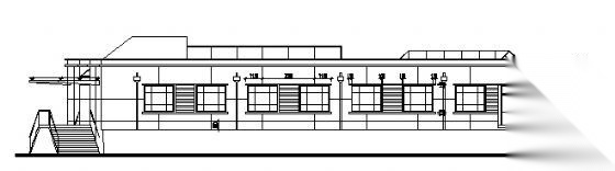 某单层办公大厅全套建筑方案图