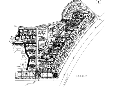 [广东]珠海美丽湾居住区景观设计CAD施工图 居住区景观