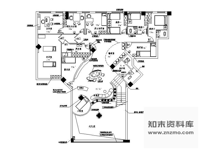 施工图某知名美容整形外科诊所装修图(含实景)