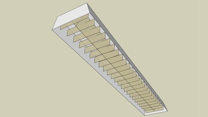 吸顶灯 草图大师模型