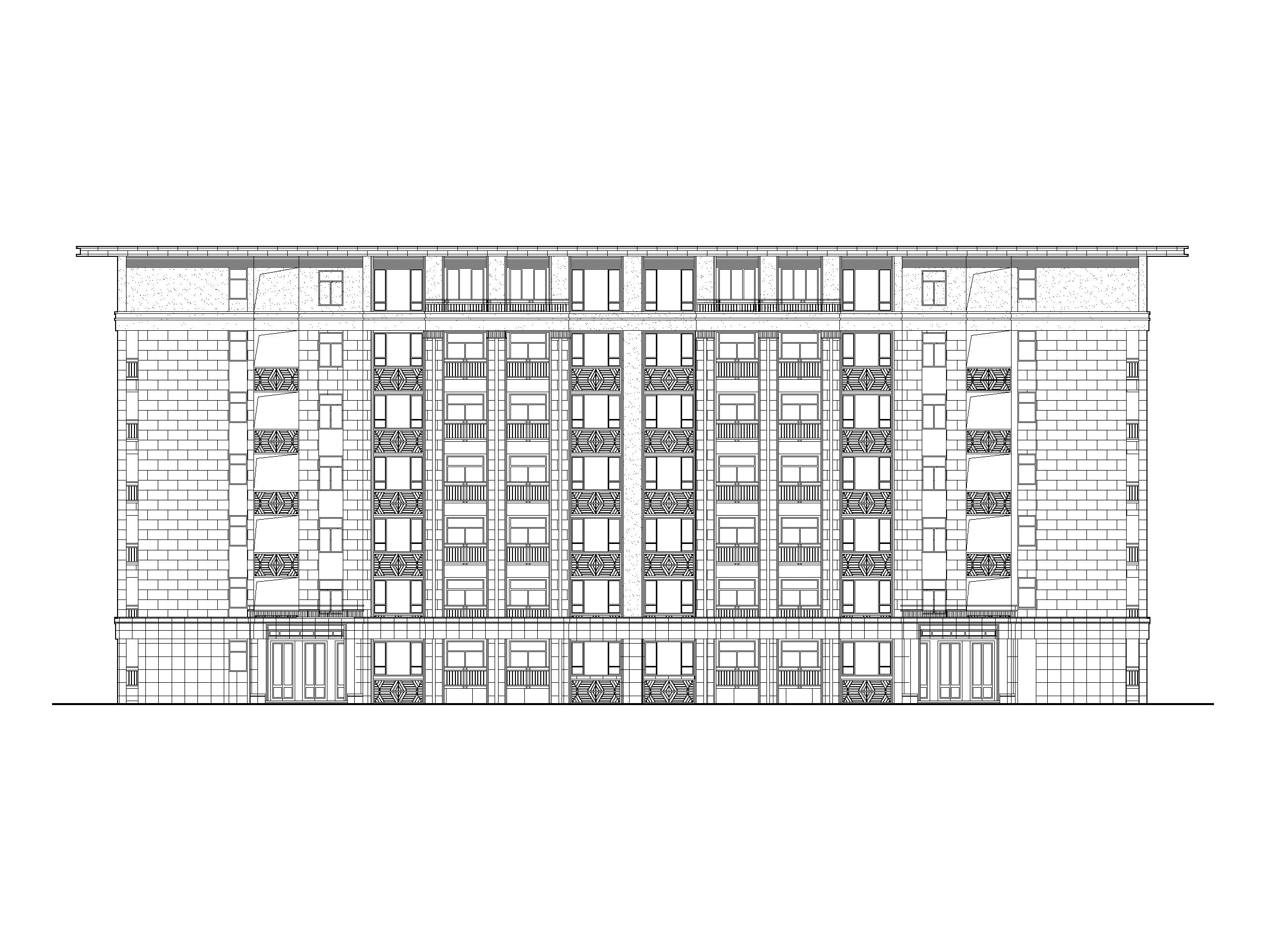 飞行公馆公寓建筑方案图CAD_首都航空