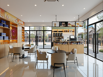 现代奶茶店