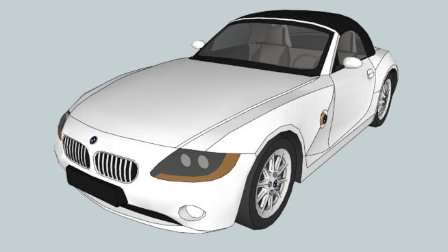 2002宝马E85 Z4跑车（带车顶） 跑车 汽车 敞篷车 汽车散热器护栅 小型皮卡