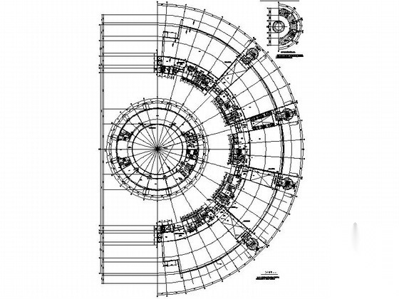 [广东]半圆式现代风格文化艺术中心建筑设计施工图