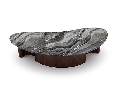 大理石异形茶几