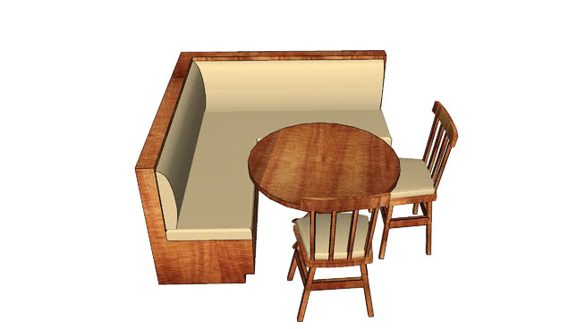 Banquette，桌椅 椅子 家具