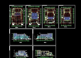 某市政报告厅CAD建筑设计方案图纸 行政机构